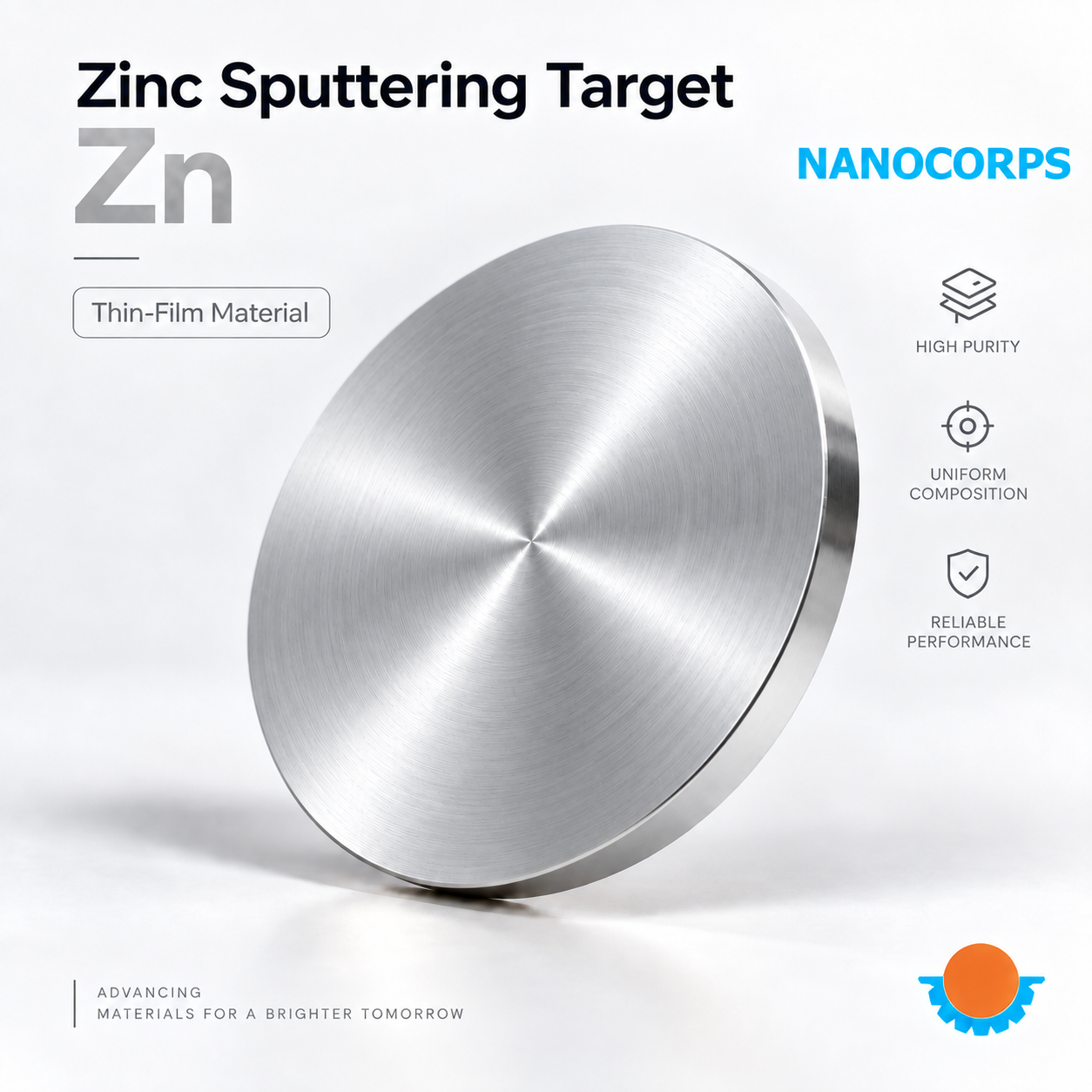 Zinc Sputtering Target