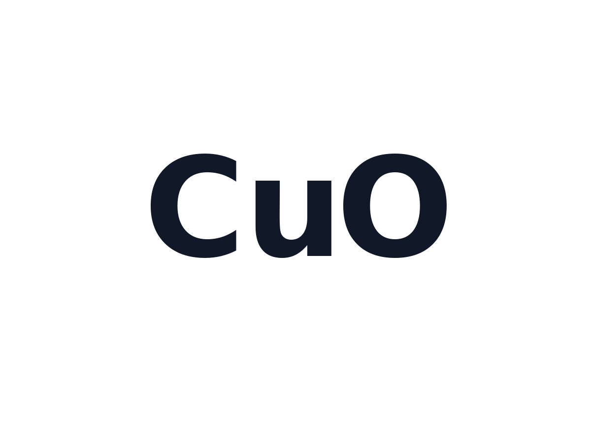 Copper Oxide Nanoparticles (CuO)