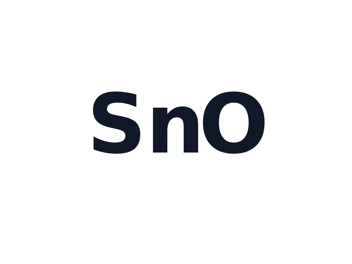 Tin Oxide Nanoparticles (SnO)